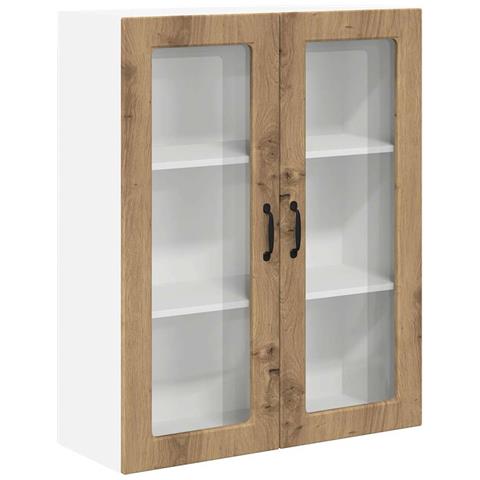 Pensile cucina con porta Rovere artigianale 80 x 31 x 100 cm - Foto 1