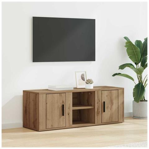 Mobile TV Rovere artigianale 100 x 31,5 x 35 cm - Foto 2