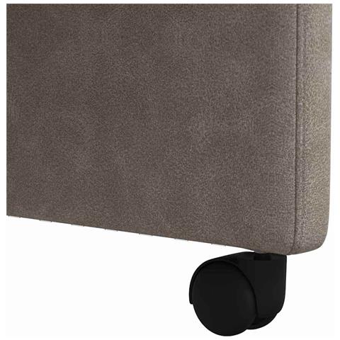Sedie da Pranzo con Ruote 2 pcs Grigio 57 x 67 x 98 cm - Foto 9
