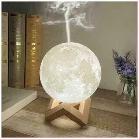 Lampada Luna 3d Led Con Diffusore Aromi - Umidificatore Decorativo Oli - Foto 1