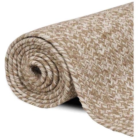 Tappeti per area Rettangolare Naturale e Bianco 60 x 250 cm - Foto 2