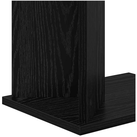 Tavolino Rovere Nero 35 x 25 x 50 cm Legno multistrato - Foto 9