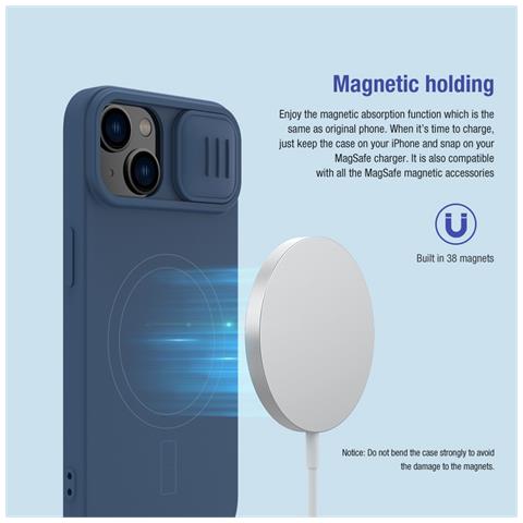 Cover per iPhone 14 - PC+Silicone, Verde, MagSafe - Foto 2