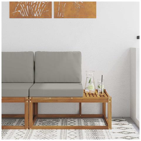 Divano da Esterno con cuscino Naturale 91 x 63 x 73 cm - Foto 2