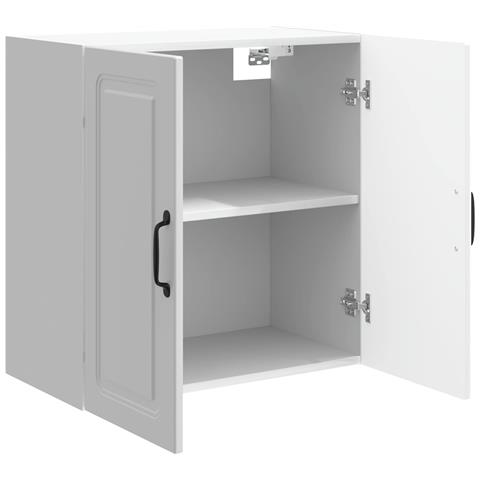 Mobiletto a muro Bianco Lucido 59 x 31 x 60 cm - Foto 2