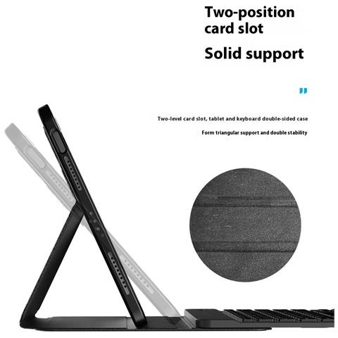 Custodia con Tastiera per Apple iPad Pro 11 - Pelle, Blu - Foto 4