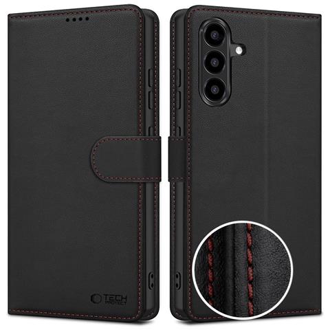 Custodia-portafoglio Samsung Galaxy A57 5g, Nera E Rossa, Tech-protect - Foto 2