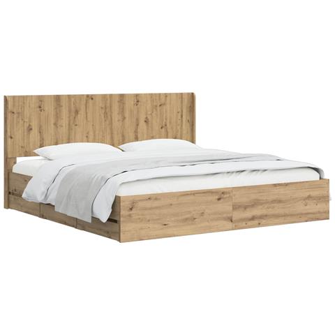 Struttura del letto con stoccaggio e testata Artisan Oak - Foto 1