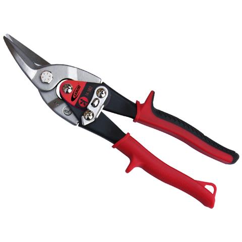 Cesoia Per Lattoniere A Doppia Leva Da Mm. 250, Con Lame Curve E Taglio Sinistro Corpo In Lega D'acciaio Al Cromo Vanadi O E Fermo Di Sicurezza. Manici Rivestiti In Bimateriale, Presa Antiscivolo E Alette Di Protezione. Capacitã Taglio Massi Ma Mm. 1,2. - Foto 1