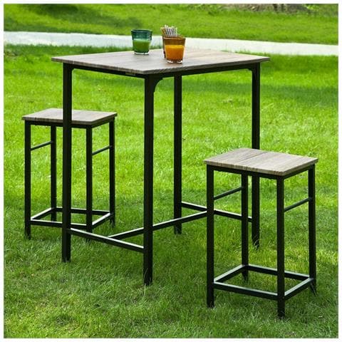 SoBuy Set Pezzi Tavolo Con Sgabelli, Set Di Mobili Da