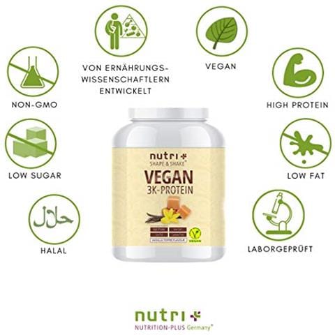 Nutri + 3k Proteine In Polvere Vegan, 1000 G Box - Foto 2