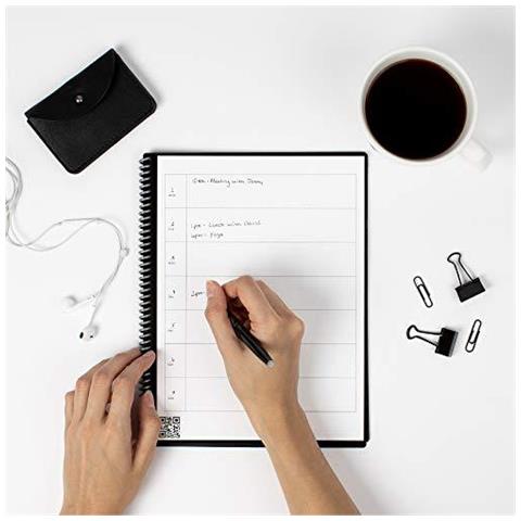 Fusion Intelligente Riutilizzabile Notebook - Esecutivo A5 - Nero 7 Stili Di Pagina Per Massimizzare La Produttivit Frixion Penna E Pulire Gratuita - Foto 2