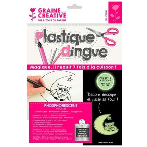 Kit Di Plastica Pazza 3 Fogli 26 X 20 Cm - Fosforescente - Foto 1