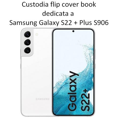 Maxy Custodia Book Orizzontale Silicone Case Per Samsung Galaxy S22+ S906 Navy-lime - Foto 2