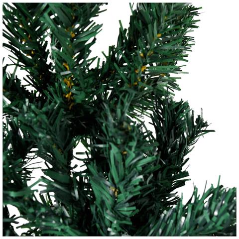 Albero Natale Artificiale Sottile a Metà Supporto Verde 120 cm - Foto 8