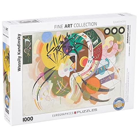 Puzzle Eurographics Curva Dominante Di Wassily Kandinsky (1000 Pezzi) (6000-0839) - Foto 1
