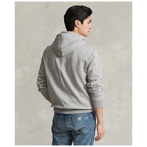 Ralph Lauren Uomo Felpa Con Cappuccio Polo E Big Pony Polsini A Coste Tg S - Foto 4