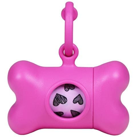 Dispenser Di Buste Per Animali Domestici Classic 2nd Life Rosa - Foto 1