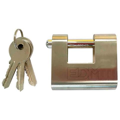 Lucchetto Con Chiave Di Sicurezza Ottone (6 X 5,3 X 2,55 Cm) - Foto 1