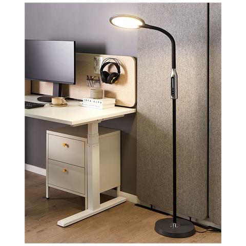 Lampada Da Terra A Led Cassiopeia Con Dimmer Metallo Nero - Foto 5