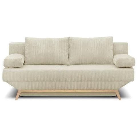 Panca Trasformabile A 3 Posti - Contenitore - Tessuto Di Velluto A Coste Beige - 190 X 92 X 84 Cm - Teijo - Foto 1