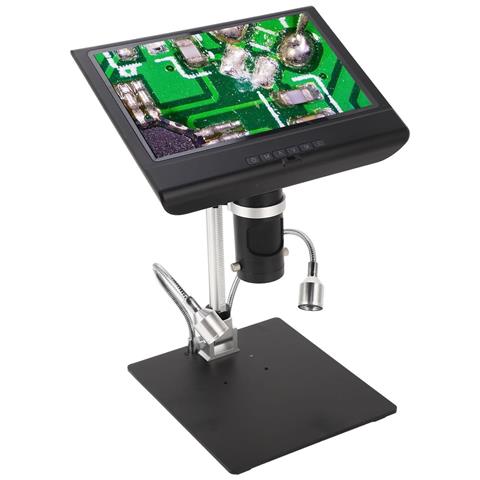 Microscopio Digitale, Ad209, Ingrandimento Display 4x, Lampada Led, Nero - Foto 1