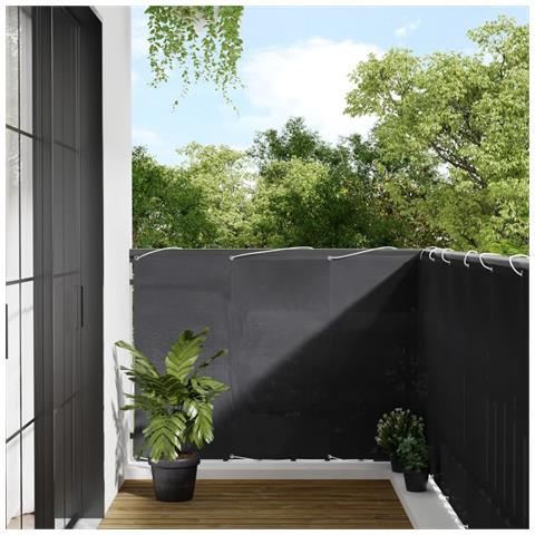 Paravento Da Balcone Antracite 120x700cm 100% Poliestere Oxford - Foto 5