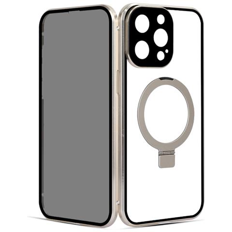 Custodia Magnetica Per Privacy Con Supporto Per Iphone Champagne Iphone15 - Foto 1