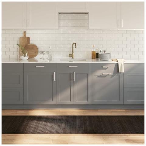Tappeto Rettangolare Marrone Scuro 70x300 Cm In Bambù - Foto 1