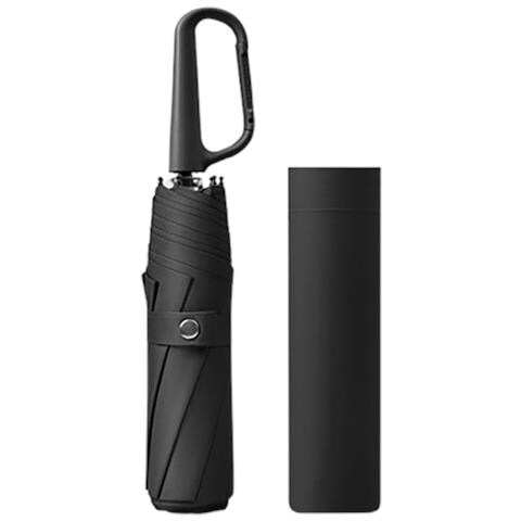 Ombrello Automatico Con Clip - Ombrello Da Viaggio Pieghevole Black - Foto 1