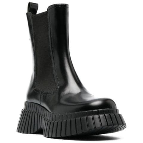Bcn Booties Stivaletti Pelle Di Mucca Scarpe Donna Nero Eu 40, K400726-001 - Foto 1