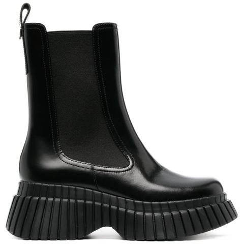 Bcn Booties Stivaletti Pelle Di Mucca Scarpe Donna Nero Eu 40, K400726-001 - Foto 2