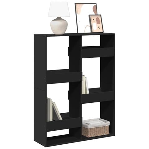 Libreria Nera 100x33x135 Cm In Legno Multistrato - Foto 1