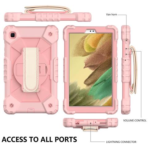 Custodia Rotante 360° Per Ipad 10.2 Con Cinghia Regolabile - Rosa Elegante E Pratica - Foto 2