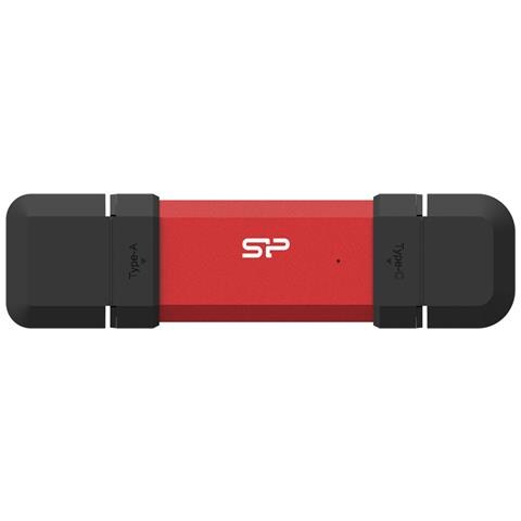 DS72 unità flash USB 500 GB USB Type-A / USB Type-C 3.2 Gen 2 (3.1 Gen 2) Rosso - Foto 1