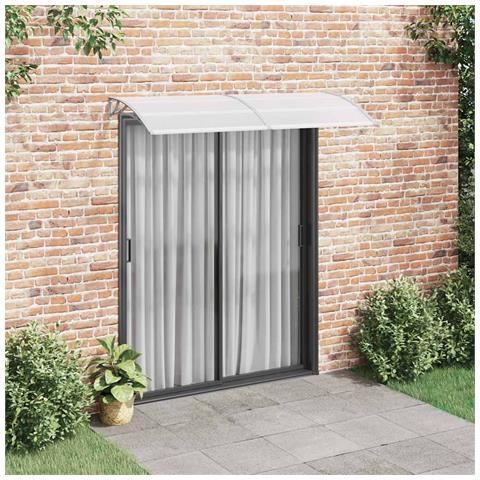 Lusso Casadino -  Pensilina Per Porta Grigia E Trasparente 200x75 Cm In Pc - Foto 8