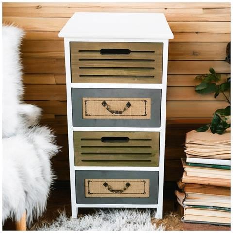 Ravi - Mobiletto In Legno Con Cassetti - Foto 4