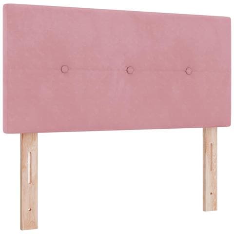 Testiera Button Tufted Rosa 80 cm Velluto - Foto 1