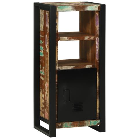 Armadio a Muro per Bagno 40x30x90 cm in Legno Massello Recuperato - Foto 2