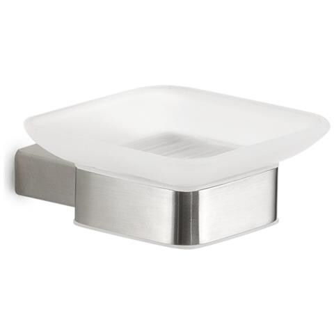 Portasapone Da Muro In Acciaio Inox Aisi 304 E Cromall A511 Serie Maui Satinato - Foto 1