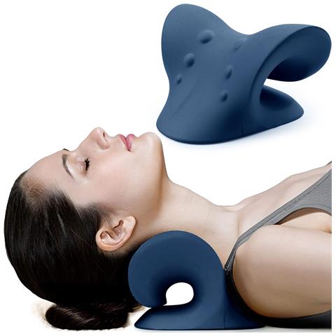 Cuscino Stretching Relax Trazione Collo Sollievo Dal Dolore Correzione Curvatura - Foto 1