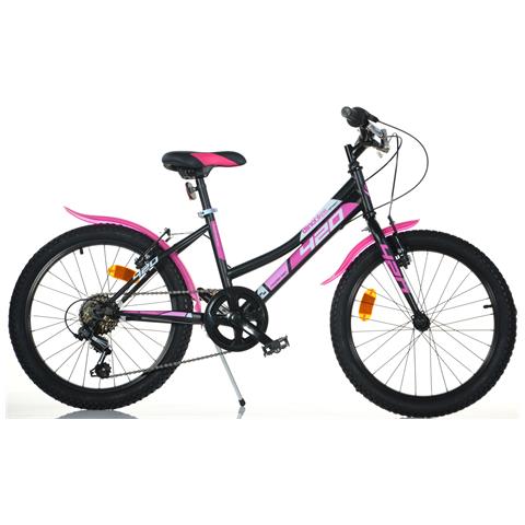 Bici Mountain Bike Bambina Mtb Bicicletta Bimba Misura 20 Art. 420d Sport Con Cambio 6v Linea Aurelia - 20 Nero Rosa - Foto 1