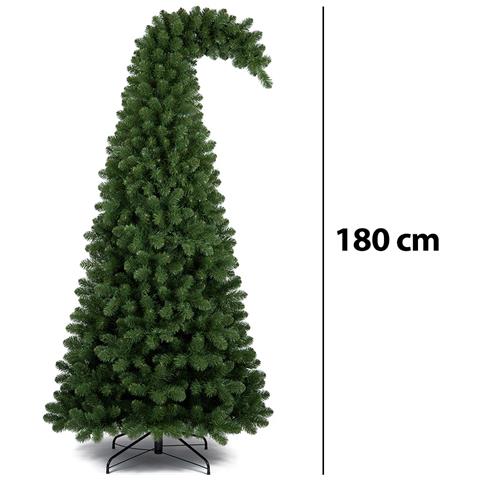 Albero Di Natale Grumpy Verde Punta Ricurva 180cm Addobbo Natalizio 800 Punte - Foto 2