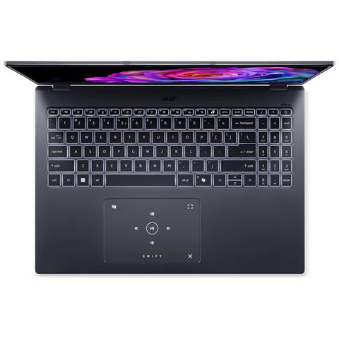 Swift Go 16 SFG16-73-92GG Intel Core Ultra 9 285H Computer portatile 40,6 cm (16") WUXGA+ 32 GB LPDDR5x-SDRAM 1 TB SSD Wi-Fi 6E (802.11ax) Windows 11 Home Tedesco Grigio - Foto 2