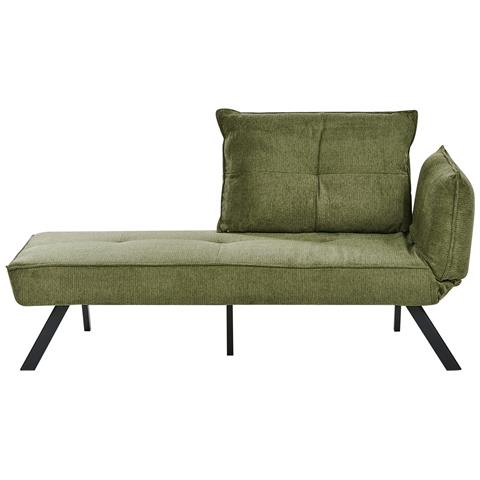Chaise Longue Versione Destra Rocamadour Tessuto Verde - Foto 2