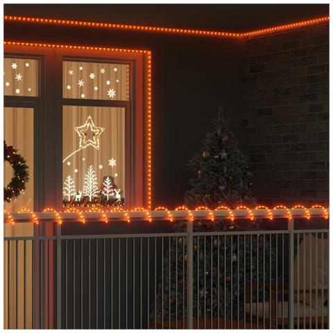 Luce a corda con 120 LED Bianco caldo 5 m PVC - Foto 2