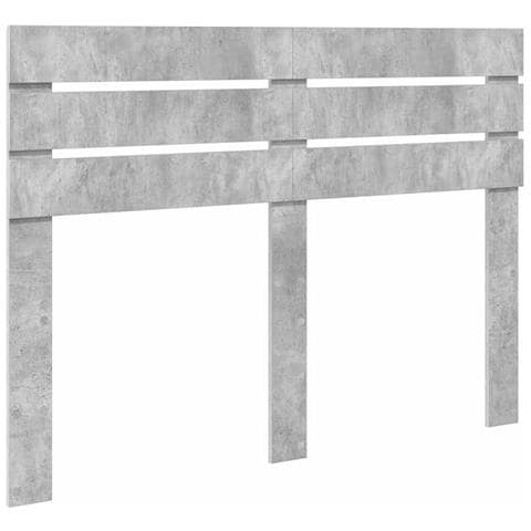 Testiera con testiera Grigio cemento 140 cm Legno multistrato - Foto 1