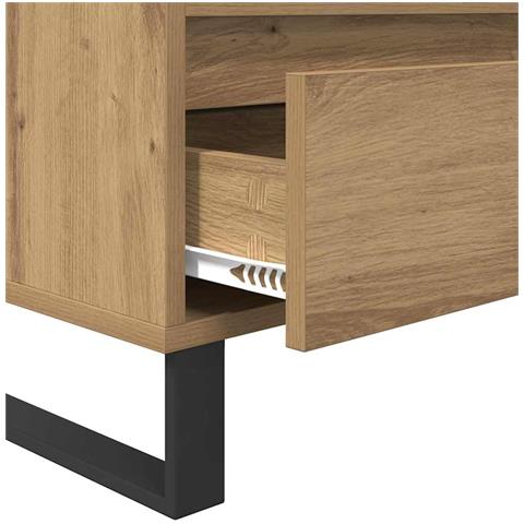 Mobile TV con cassetto Rovere artigianale 100 x 34,5 x 44,5 cm - Foto 9