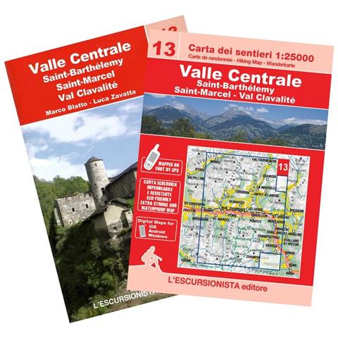 Luca Zavatta - Valle Centrale, Saint Barthelemy, Saint-Marcel, Val Clavalité. Ediz. italiana, inglese e francese. Con carta 1:25.000 - Foto 1