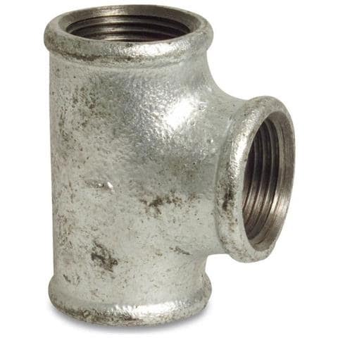 Raccordo A T In Ghisa Malleabile  Filettato  1 1/2 - Foto 1